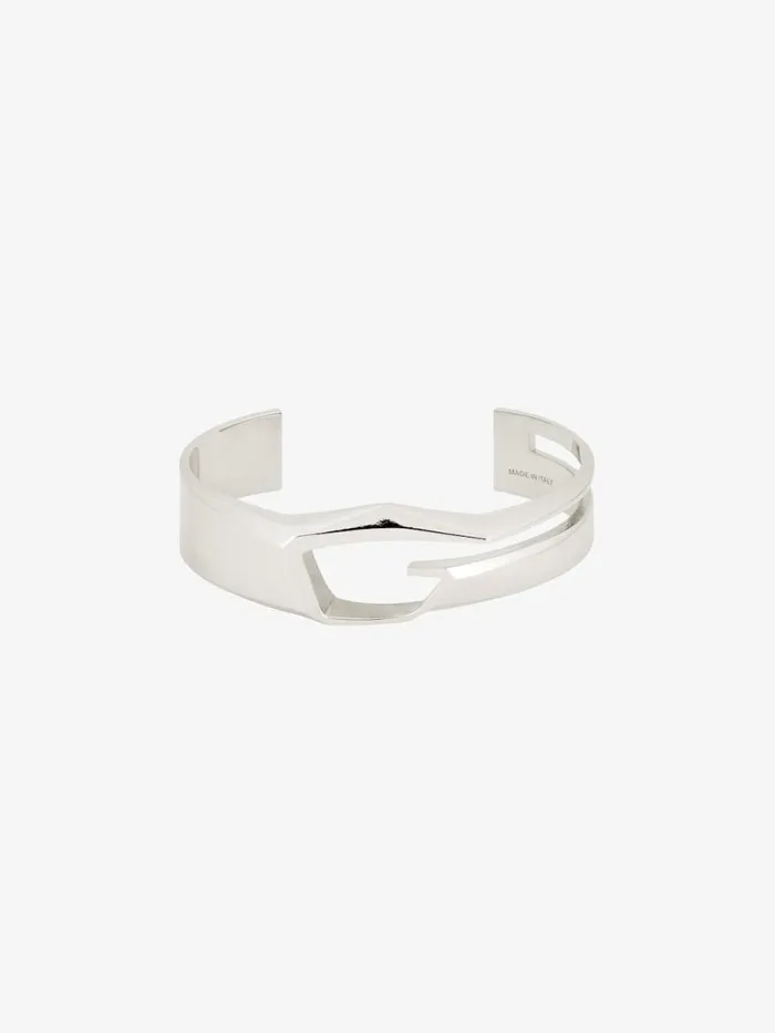 Giv Cut Bracelet In Metal Silvery Men Givenchy Jewelry