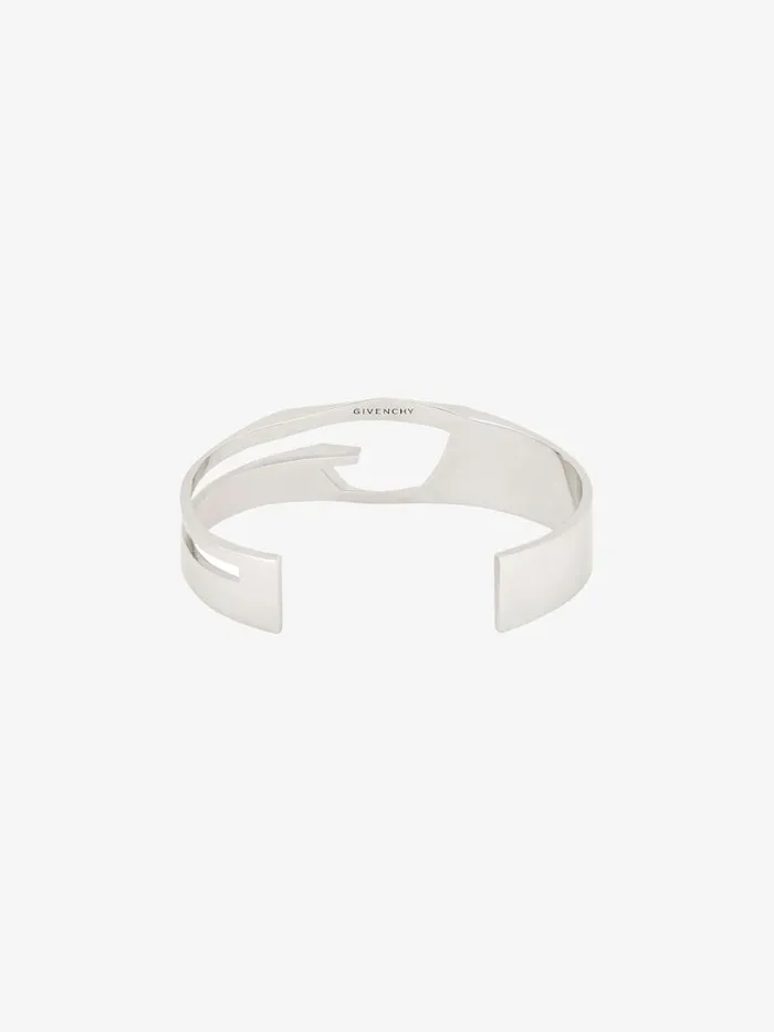 Giv Cut Bracelet In Metal Silvery Men Givenchy Jewelry