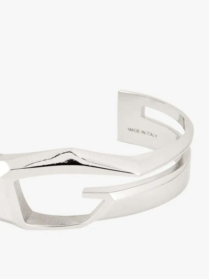 Giv Cut Bracelet In Metal Silvery Men Givenchy Jewelry