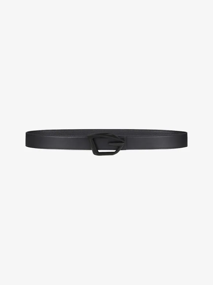 GivCut Reversible Belt In Grained Leather Black Men Givenchy Belts