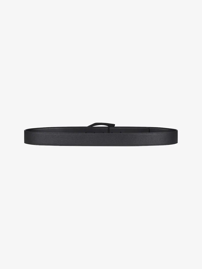 GivCut Reversible Belt In Grained Leather Black Men Givenchy Belts
