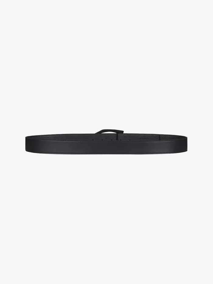 GivCut Reversible Belt In Grained Leather Black Men Givenchy Belts