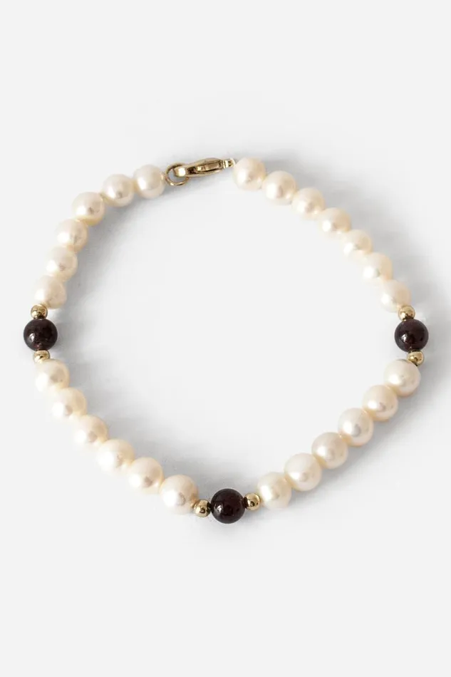 Gold Pearl Bracelet Women Roman Jewellery
