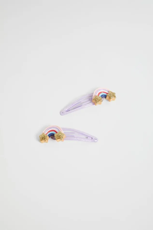 Hair Accessories Girl Seed Heritage Glitter Rainbow Snaps Multi