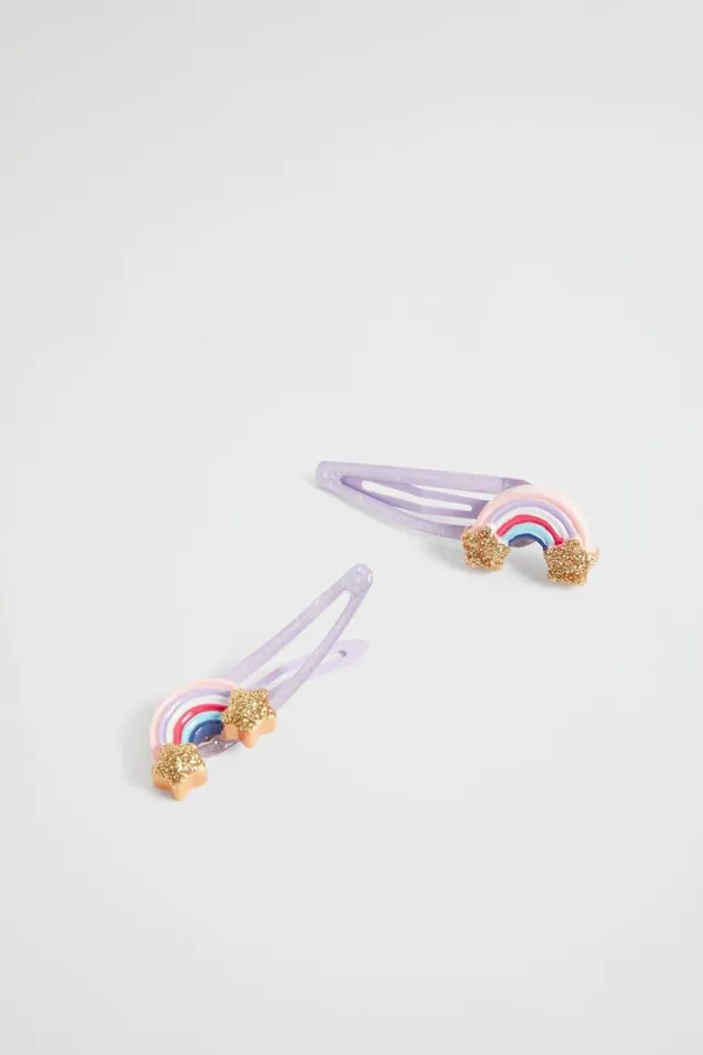 Hair Accessories Girl Seed Heritage Glitter Rainbow Snaps Multi