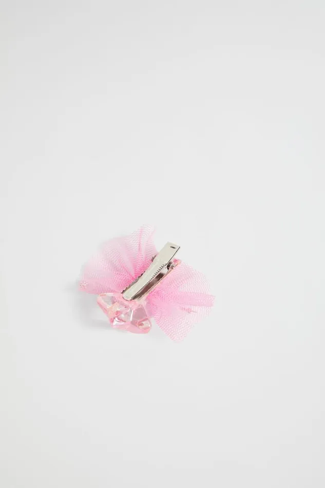 Hair Accessories Girl Seed Heritage Glitter Starburst Duck Clip Carnation Pink
