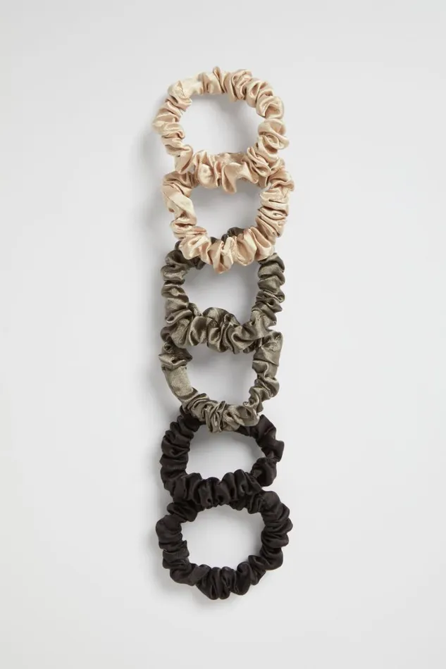 Hair Accessories Woman Seed Heritage Mini Scrunchie Smokey Olive
