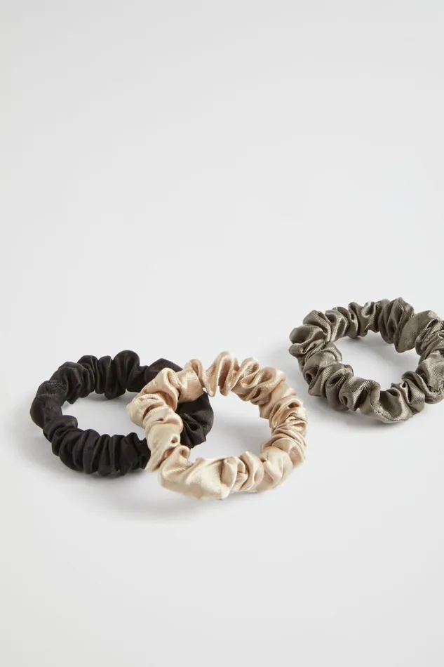 Hair Accessories Woman Seed Heritage Mini Scrunchie Smokey Olive