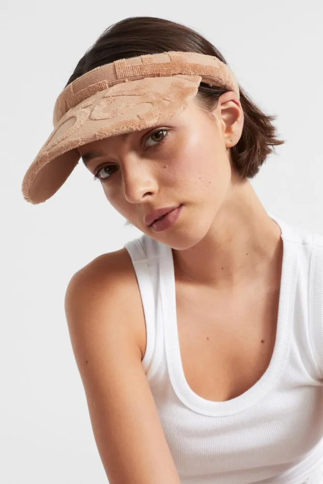 Hats and Gloves Woman Seed Heritage Seed Logo Visor Barley