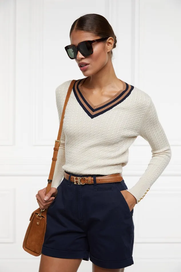 Holland Cooper Arnesby Chino Short Ink Navy Women Shorts Holland Cooper Arnesby Chino Short Ink Navy Women Shorts