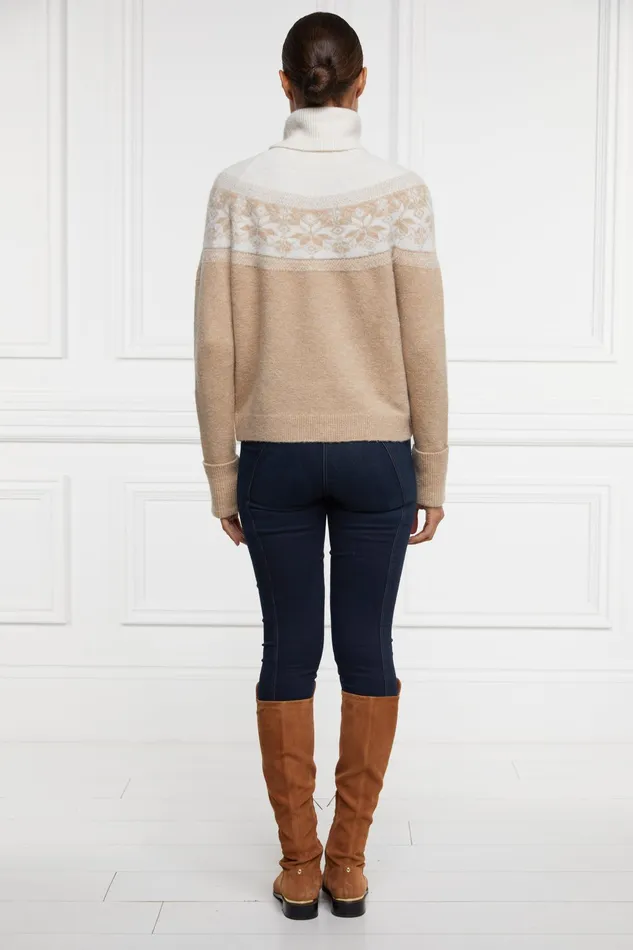 Holland Cooper Beatrice Knit Camel Women Knitwear Holland Cooper Beatrice Knit Camel Women Knitwear