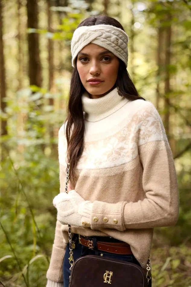 Holland Cooper Beatrice Knit Camel Women Knitwear Holland Cooper Beatrice Knit Camel Women Knitwear