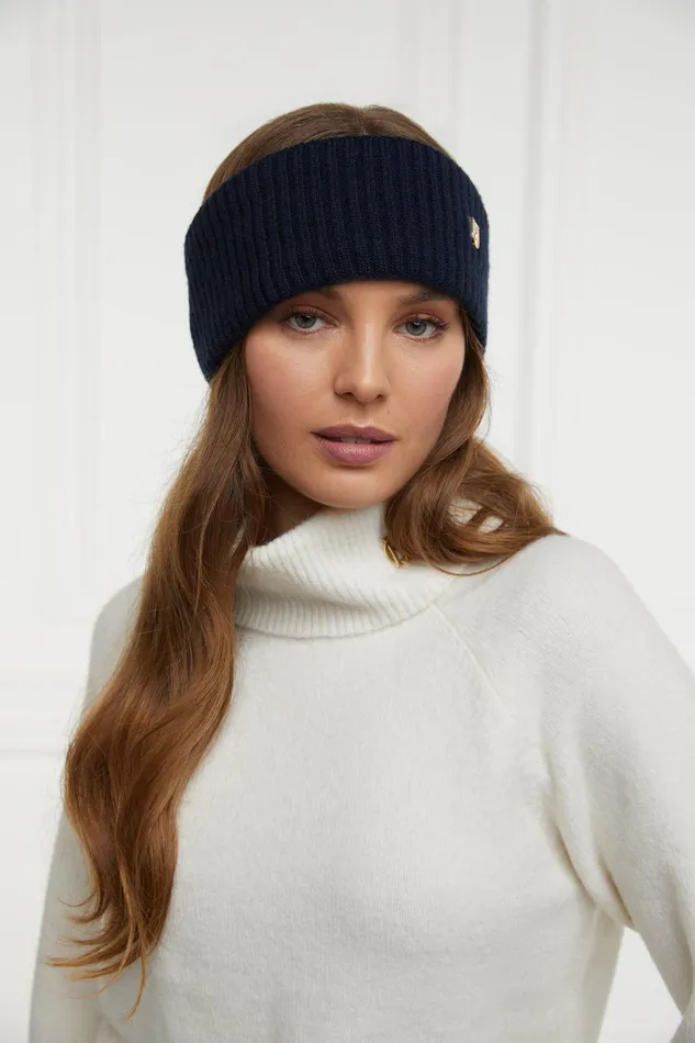 Holland Cooper Burghley Headband Ink Navy Women Hats and Headbands Holland Cooper Burghley Headband Ink Navy Women Hats and Headbands