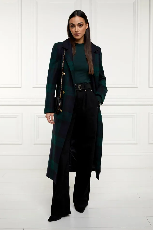 Holland Cooper Buttoned Knit Crew Neck Deep Emerald Women Knitwear Holland Cooper Buttoned Knit Crew Neck Deep Emerald Women Knitwear