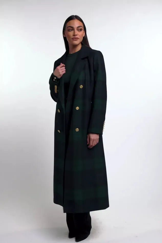 Holland Cooper Buttoned Knit Crew Neck Deep Emerald Women Knitwear Holland Cooper Buttoned Knit Crew Neck Deep Emerald Women Knitwear