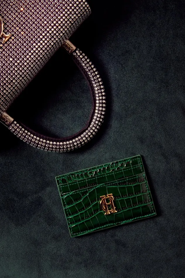 Holland Cooper Chelsea Card Holder Emerald Croc WomenMen Small Leather Goods Holland Cooper Chelsea Card Holder Emerald Croc WomenMen Small Leather Goods