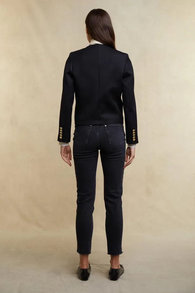 Holland Cooper Chelsea Jacket Black Twill Women Jackets Holland Cooper Chelsea Jacket Black Twill Women Jackets