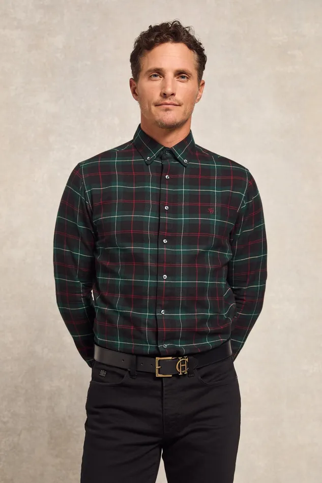 Holland Cooper Classic Button Down Shirt Emerald Men Shirts Holland Cooper Classic Button Down Shirt Emerald Men Shirts