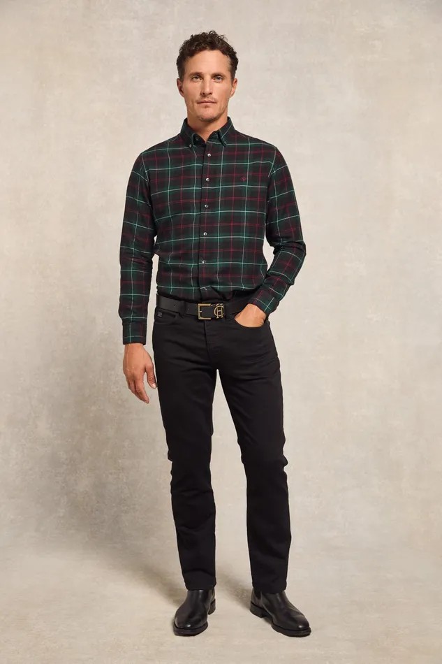 Holland Cooper Classic Button Down Shirt Emerald Men Shirts Holland Cooper Classic Button Down Shirt Emerald Men Shirts