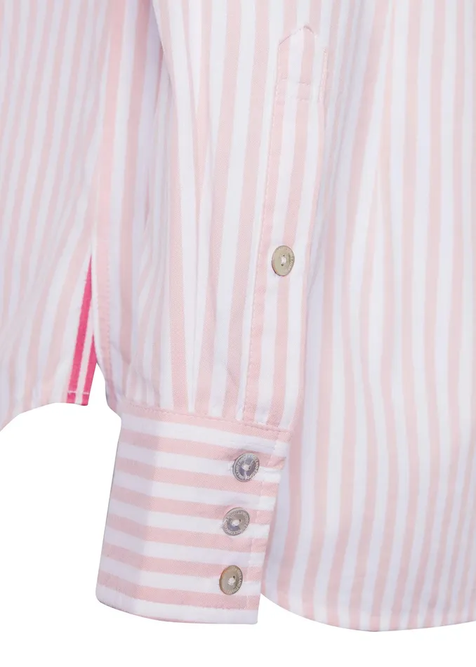 Holland Cooper Classic Button Down Shirt Pink Stripe Women Shirts and Blouses Holland Cooper Classic Button Down Shirt Pink Stripe Women Shirts and Blouses