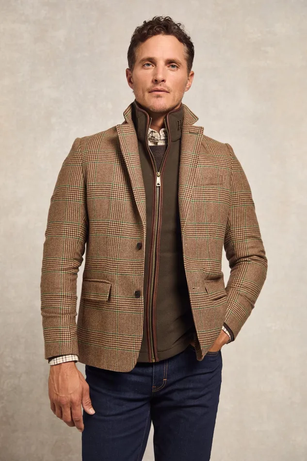 Holland Cooper Country Fleece Gilet Khaki Men Fleeces