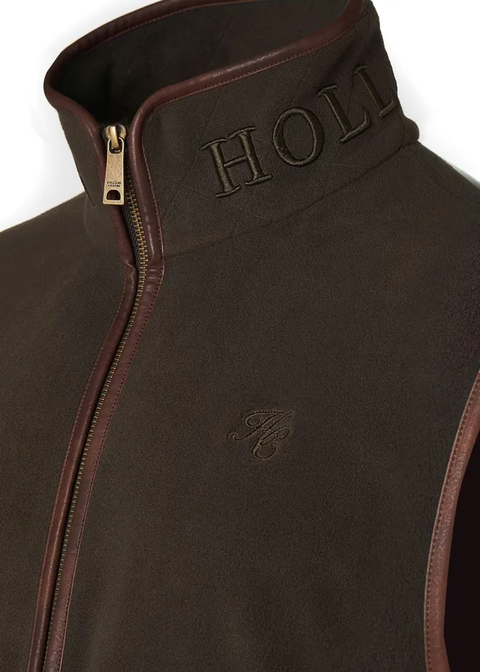 Holland Cooper Country Fleece Gilet Khaki Men Fleeces