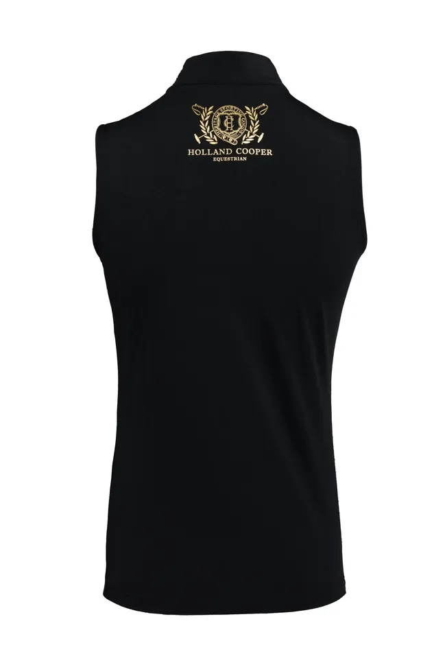 Holland Cooper Crystal Sleeveless Base Layer Black Women Base Layers Holland Cooper Crystal Sleeveless Base Layer Black Women Base Layers