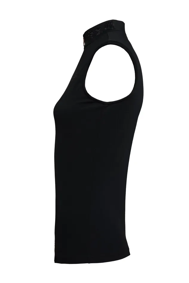 Holland Cooper Crystal Sleeveless Base Layer Black Women Base Layers Holland Cooper Crystal Sleeveless Base Layer Black Women Base Layers