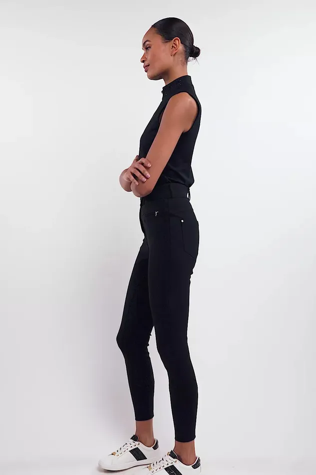 Holland Cooper Crystal Sleeveless Base Layer Black Women Base Layers Holland Cooper Crystal Sleeveless Base Layer Black Women Base Layers