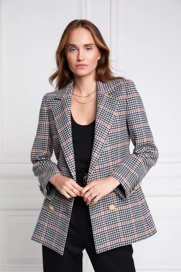 Holland Cooper Double Breasted Blazer Oyster Catcher Women Tailoring