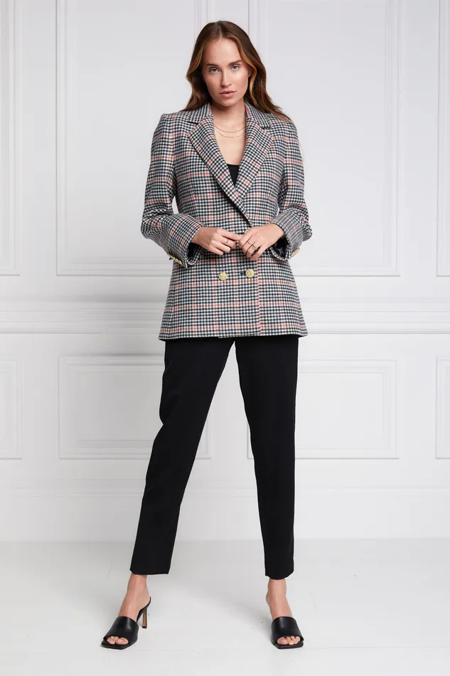 Holland Cooper Double Breasted Blazer Oyster Catcher Women Tailoring