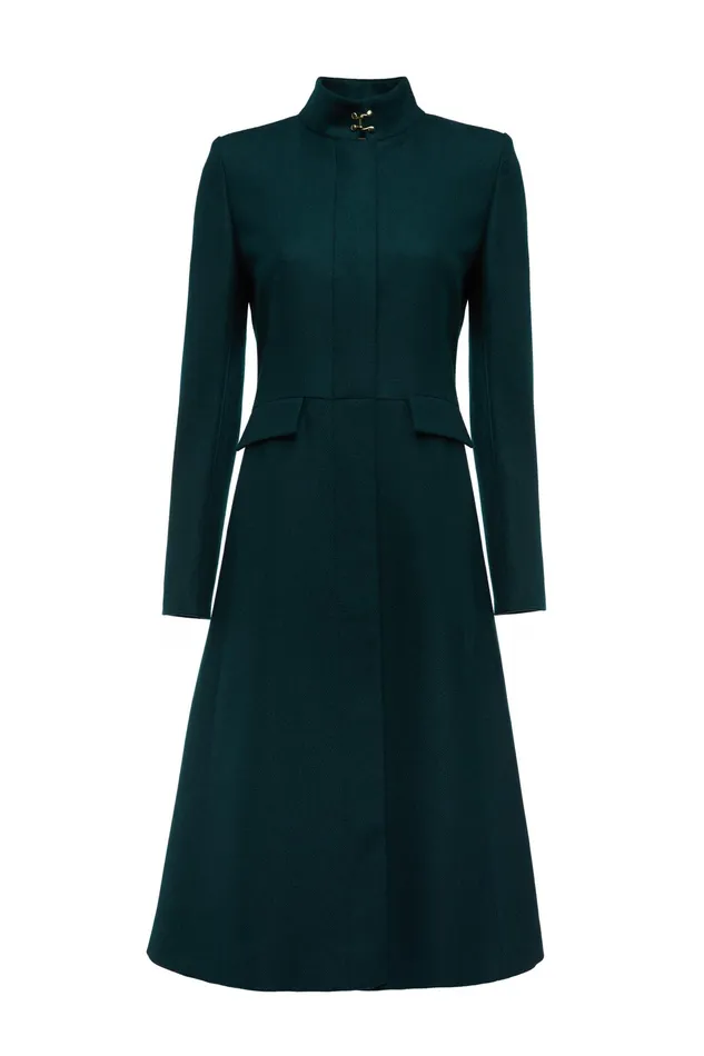 Holland Cooper Dowdeswell Coat Emerald Women Tailoring