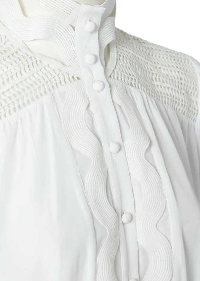 Holland Cooper Featherton Lace Shirt Women Shirts and Blouses Holland Cooper Featherton Lace Shirt Women Shirts and Blouses