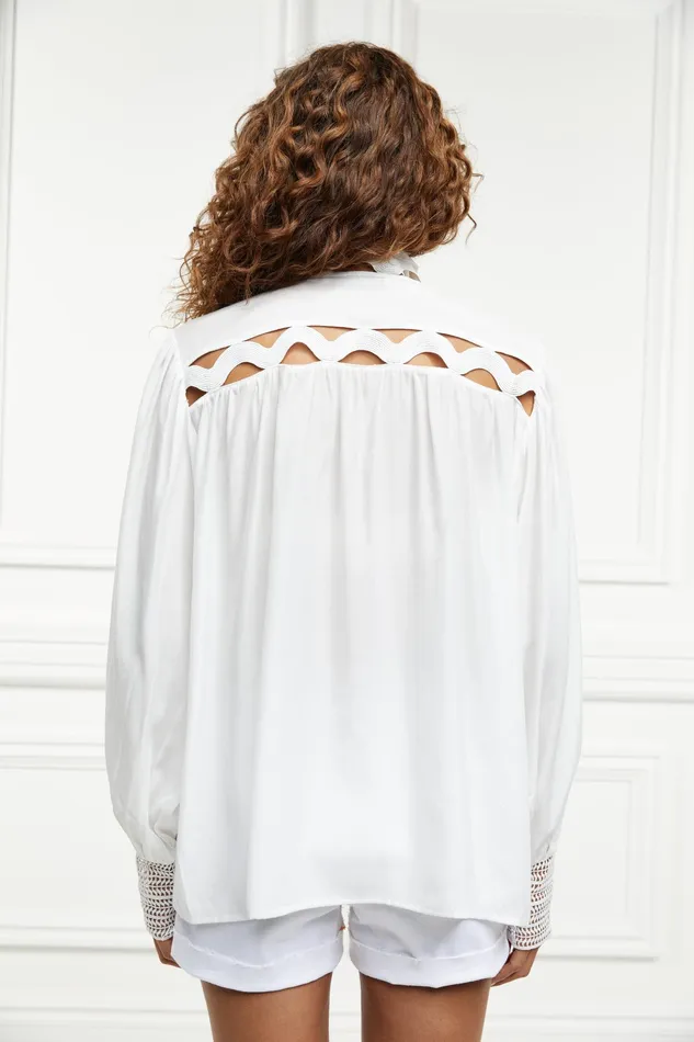 Holland Cooper Featherton Lace Shirt Women Shirts and Blouses Holland Cooper Featherton Lace Shirt Women Shirts and Blouses