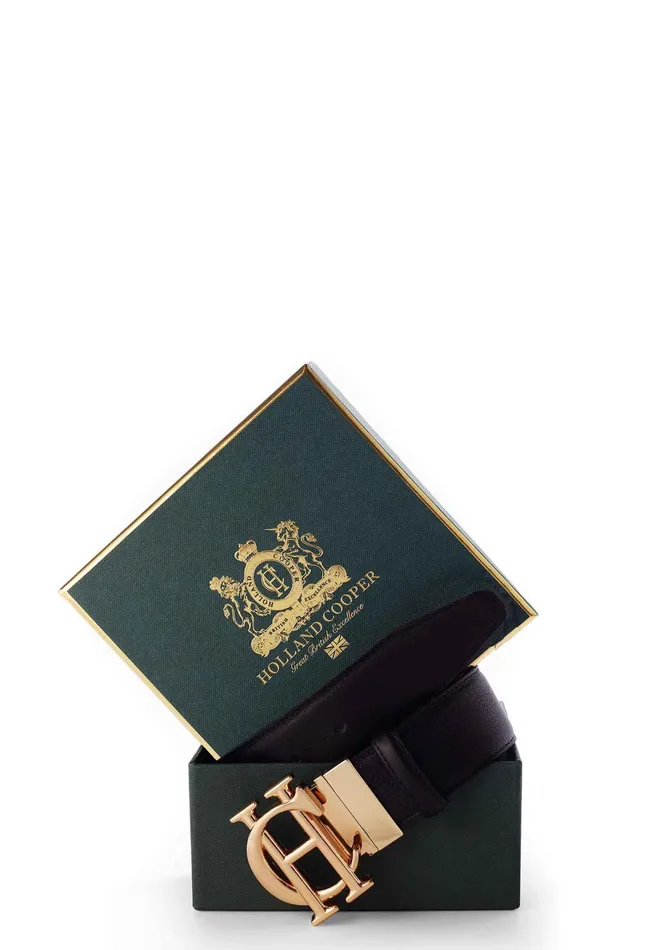 Holland Cooper HC Classic Belt Reversible Black Tan Women Belts