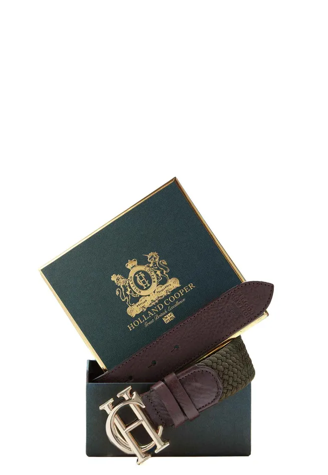Holland Cooper HC Heritage Belt Forest Green Women Belts