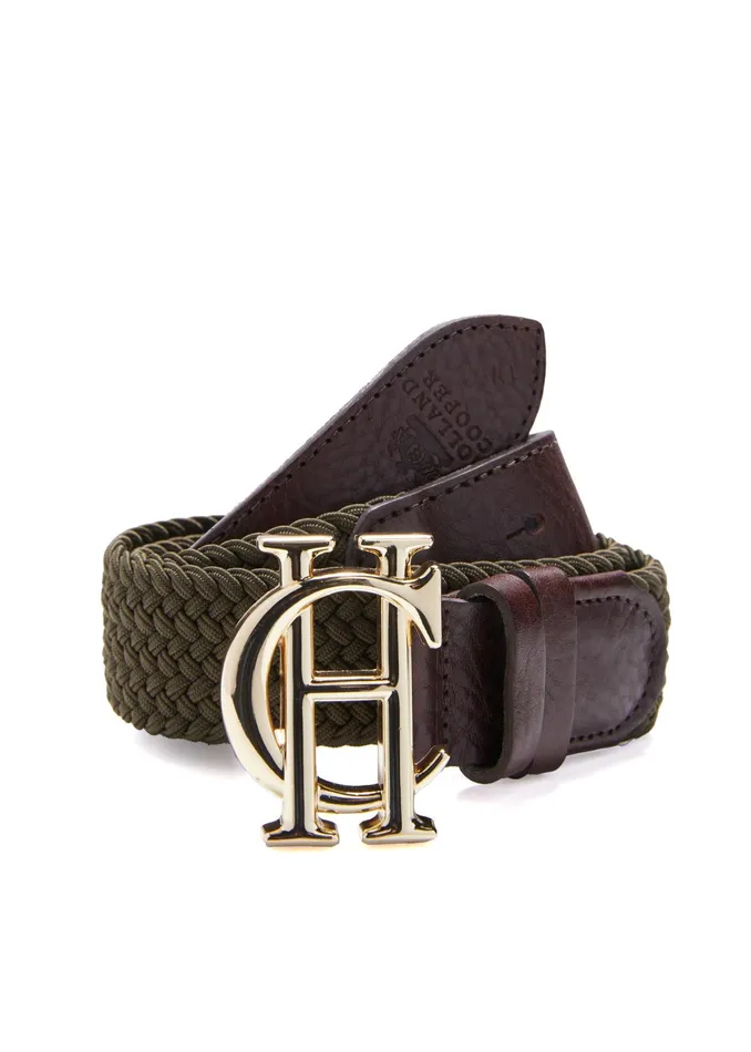 Holland Cooper HC Heritage Belt Forest Green Women Belts Holland Cooper HC Heritage Belt Forest Green Women Belts