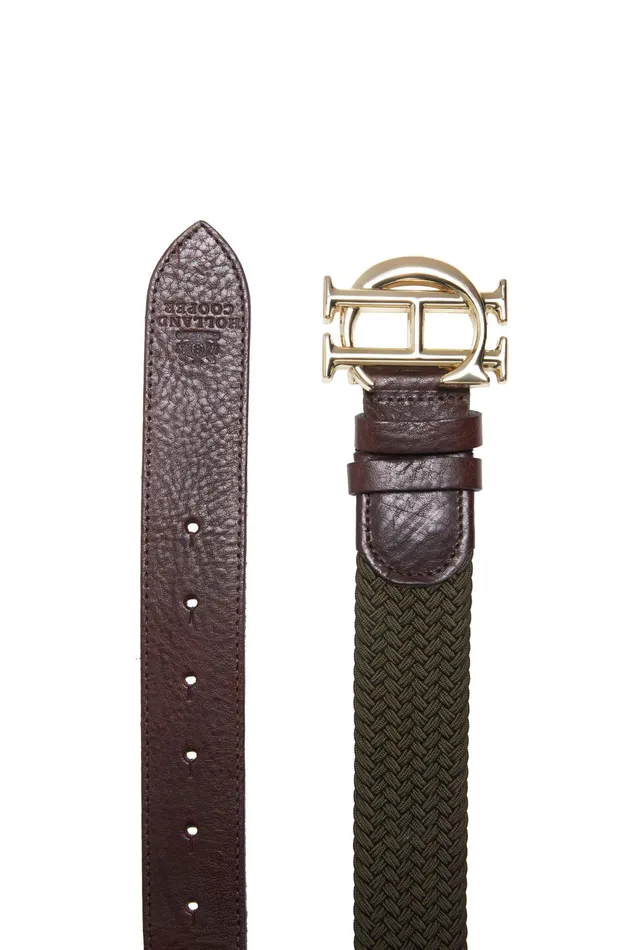 Holland Cooper HC Heritage Belt Forest Green Women Belts Holland Cooper HC Heritage Belt Forest Green Women Belts