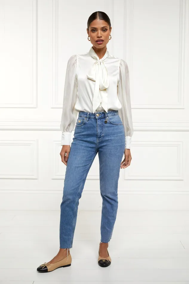 Holland Cooper High Rise Slim Jean Vintage Indigo Women Jeans