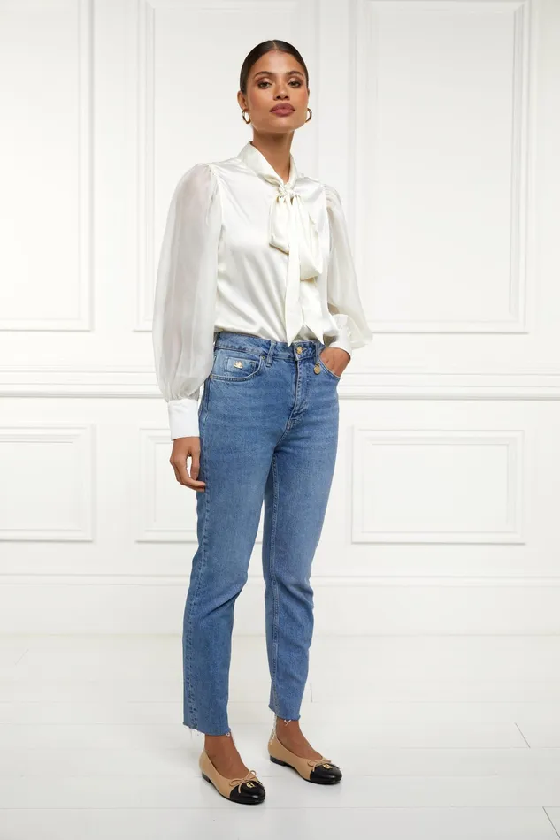 Holland Cooper High Rise Slim Jean Vintage Indigo Women Jeans Holland Cooper High Rise Slim Jean Vintage Indigo Women Jeans
