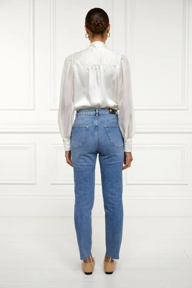 Holland Cooper High Rise Slim Jean Vintage Indigo Women Jeans Holland Cooper High Rise Slim Jean Vintage Indigo Women Jeans