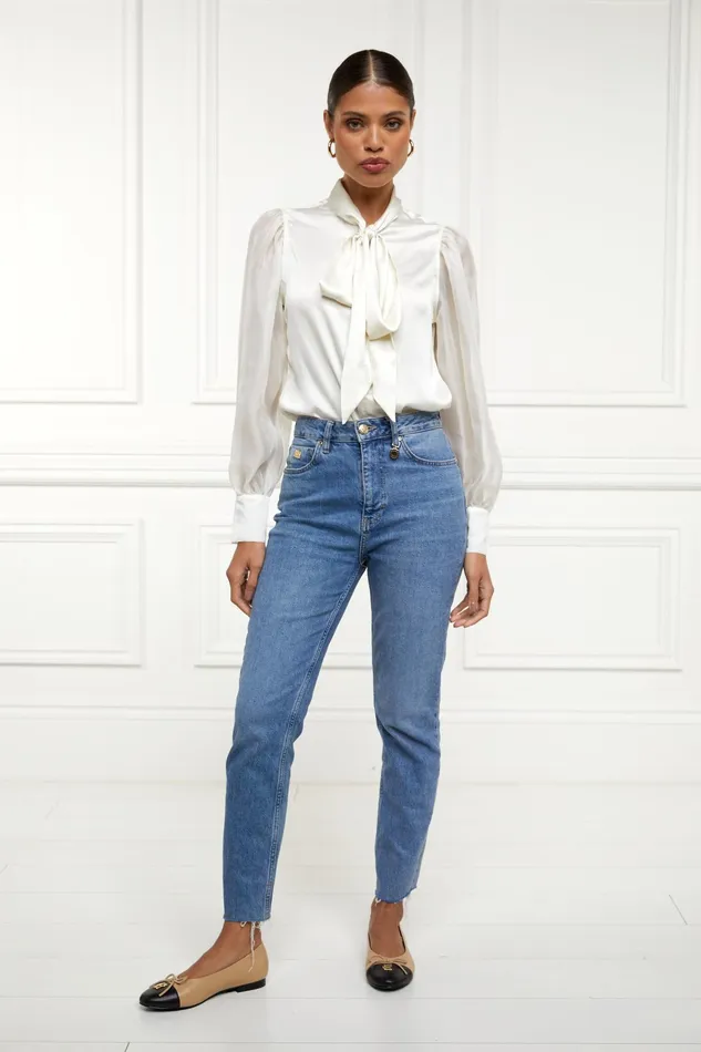 Holland Cooper High Rise Slim Jean Vintage Indigo Women Jeans Holland Cooper High Rise Slim Jean Vintage Indigo Women Jeans