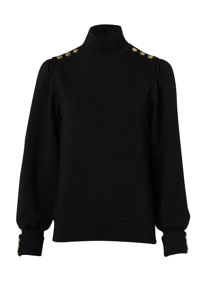 Holland Cooper Kelso High Neck Black Women Tops Holland Cooper Kelso High Neck Black Women Tops