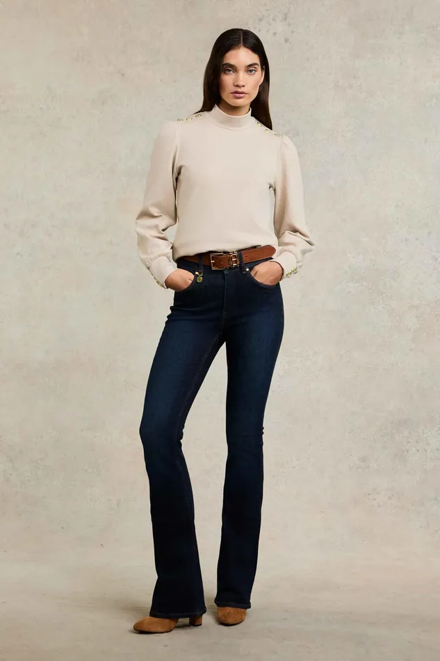 Holland Cooper Kelso High Neck Stone Women Tops Holland Cooper Kelso High Neck Stone Women Tops