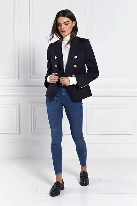 Holland Cooper Knightsbridge Blazer Navy Barathea Women Tailoring