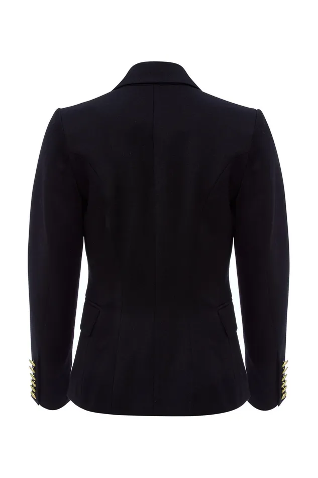 Holland Cooper Knightsbridge Blazer Navy Barathea Women Tailoring