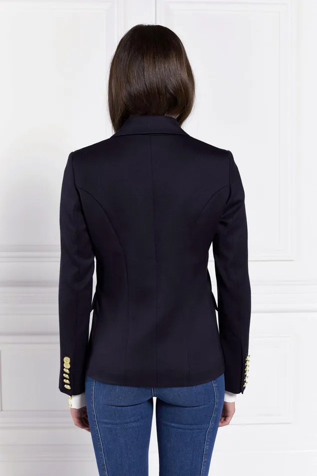 Holland Cooper Knightsbridge Blazer Navy Barathea Women Tailoring