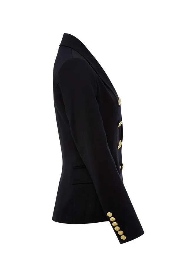Holland Cooper Knightsbridge Blazer Navy Barathea Women Tailoring