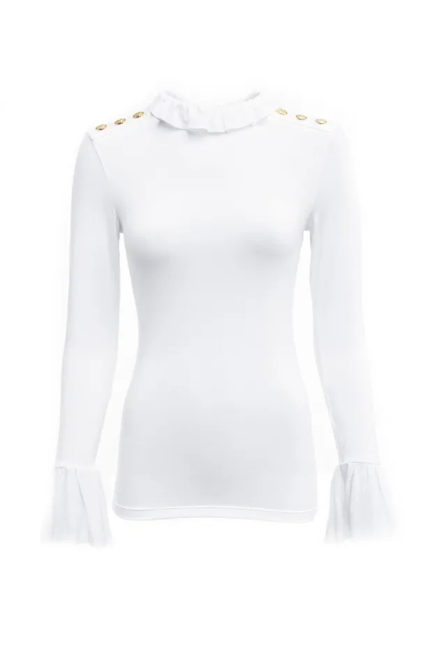 Holland Cooper Lilibet Jersey Tee White Women Tops Holland Cooper Lilibet Jersey Tee White Women Tops