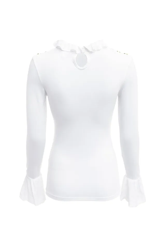 Holland Cooper Lilibet Jersey Tee White Women Tops Holland Cooper Lilibet Jersey Tee White Women Tops